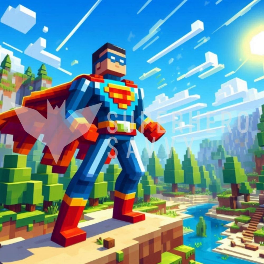 Minecraft Superscript SuperMineCraft: Dawn of the Block - Superhero Savvy