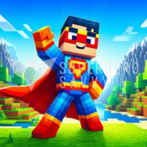 SuperMineCraft: Pixel Power Pose