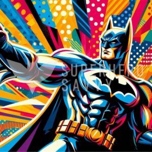 Vigilante Pop Art: Dynamic Embrace