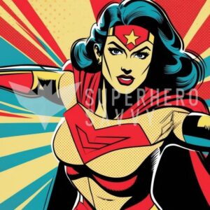 Superwoman Retro Pop-Art -