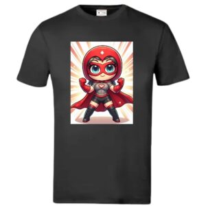 Cartoon Valkyrie Heart T-Shirt - Image 3