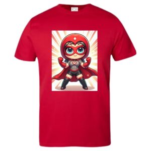 Cartoon Valkyrie Heart T-Shirt - Image 4