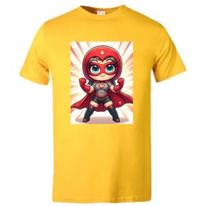Cartoon Valkyrie Heart T-Shirt - Image 5