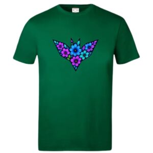 Floral Savvy Purple Blue T-Shirt - Image 7