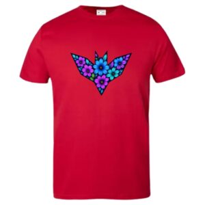 Floral Savvy Purple Blue T-Shirt - Image 4
