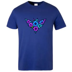 Floral Savvy Purple Blue T-Shirt - Image 6