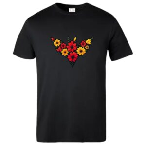 Floral Savvy Red Yellow T-Shirt