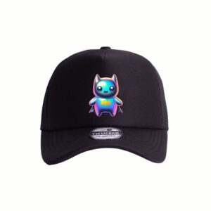 Holographic Bat Trucker Cap