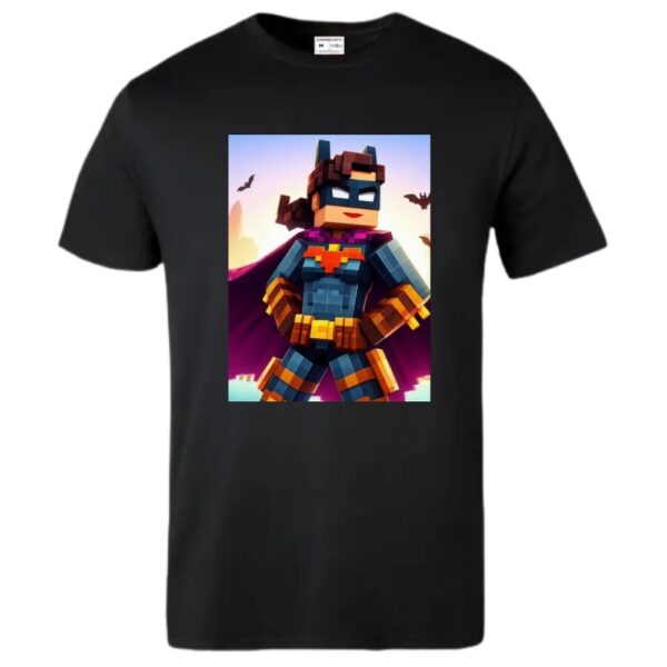 Minecraft Batgirl - T-Shirt_Black