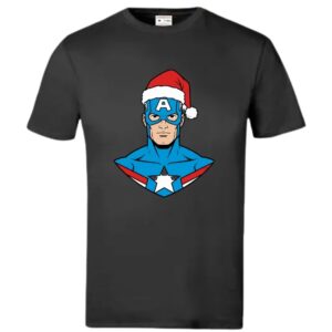 Xmas Captain America T-Shirt - Image 3