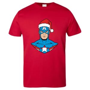 Xmas Captain America T-Shirt - Image 4