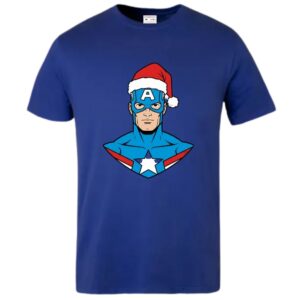 Xmas Captain America T-Shirt - Image 6