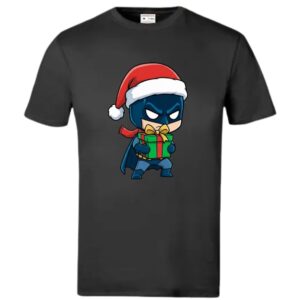 Xmas Chibi Batman Kiddies T-Shirt - Image 3