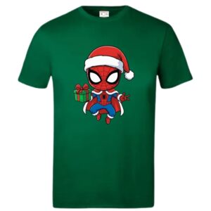 Xmas Chibi Spiderman Kiddies T-Shirt - Image 7