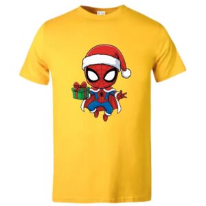 Xmas Chibi Spiderman Kiddies T-Shirt - Image 5