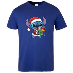 Xmas Chibi Stitch T-Shirt - Image 6