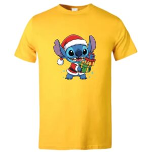 Xmas Chibi Stitch T-Shirt - Image 5