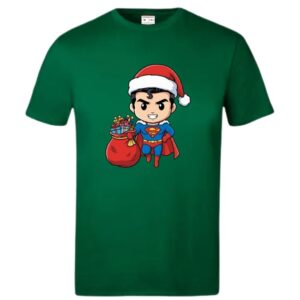 Xmas Chibi Superman T-Shirt - Image 7