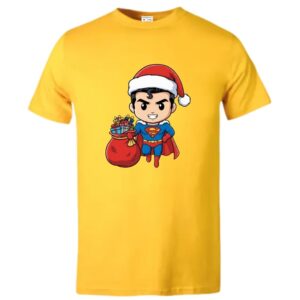 Xmas Chibi Superman T-Shirt - Image 5
