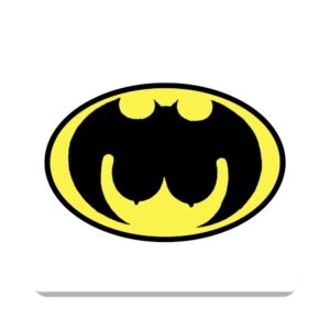 Bat Boob Square Coaster