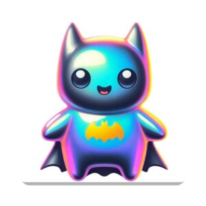 Holographic Bat Square Coaster