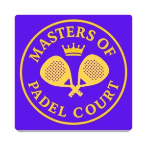 Masters of the Padel Court Square Coaster