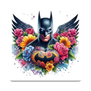 Watercolor Bat Square Coaster